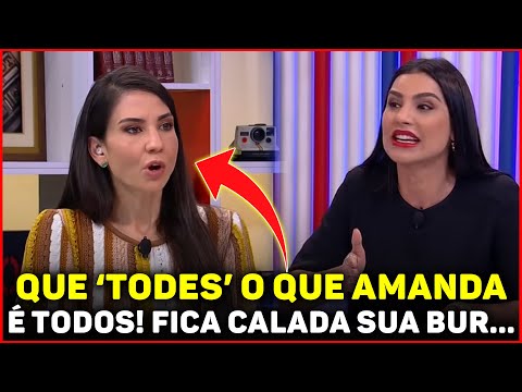 AMANDA FOI CALADA POR CÍNTIA CHAGAS AO VIVO AO TENTAR ENSINAR PORTUGUÊS PRA ELA. MAS PASSOU VERGONHA