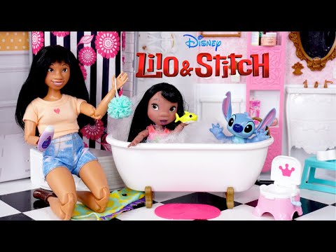 Lilo & Stich Barbie Dolls Evening Routine
