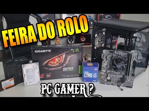 MONTEI UM PC GAMER COM MUITAS PEÇAS DA FEIRA DO ROLO GASTANDO MUITO POUCO E OLHA SÓ COMO FICOU !