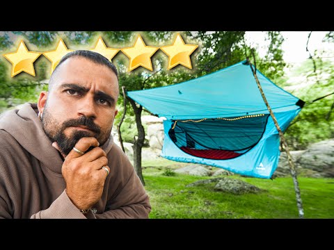 Probé LA MEJOR HAMACA del mercado BAJO LA LLUVIA🏕️⛈️