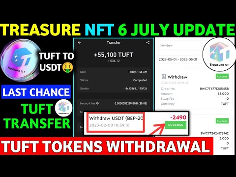 Good News😱 Treasure NFT New Update | Treasure FUN New Update Today | Treasure Nft Withdrawal Update