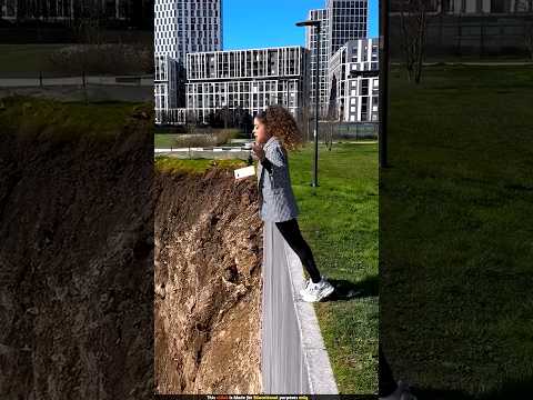the reason behind this girl not falling#shorts