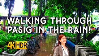 [4K HDR] Walking In The Rain From Kapasigan To Pasig Palengke | Real Street Views In 4K 🇵🇭
