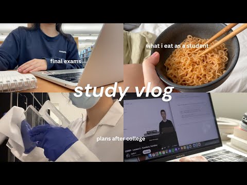 PRODUCTIVE study vlog: finals & post-grad plans