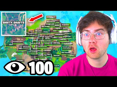 I Got 100 Players To Land At Shifty Shafts in OG Fortnite Season 2 (scuffed tournament)