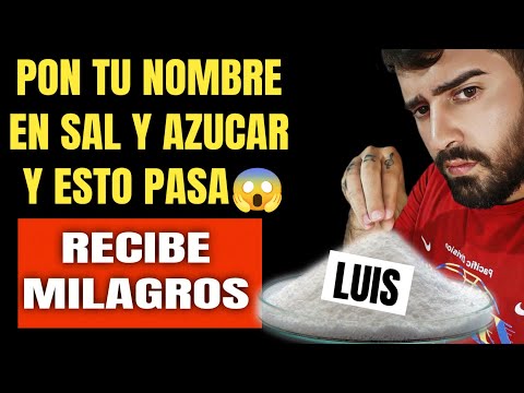 COLOCA TU NOMBRE EN SAL Y AZÚCAR - EL MILAGRO SUCEDE - ES INCREÍBLE 😱
