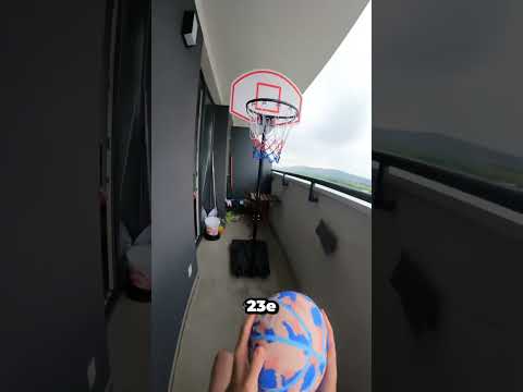 Il joue au basket au 23ème étage et voilà ce qui arrive !
