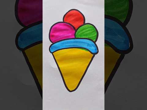 Cute Drawing Icecream ๐จ for Kids #drawing #kidsvideo