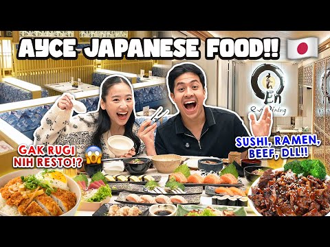 ALL YOU CAN EAT JAPANESE FOOD MUKBANG!! GA RUGI NIH RESTORAN!? | JEROME HARUKA VLOG