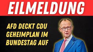 CDU BLAMIERT SICH IM BUNDESTAG! 💥 AFD DECKT GEHEIMEN SKANDAL AUF! 💥 #afd #politik