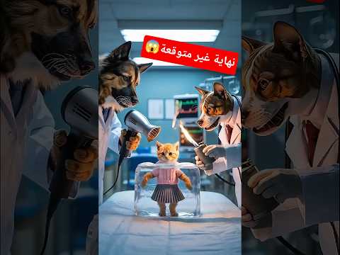 القطة سوسو بنت مياو بتدخل التلاجه🙀💔من ورا امها والنهاية غير متوقعة😱 #shorts #cat #funny #aiart #ai