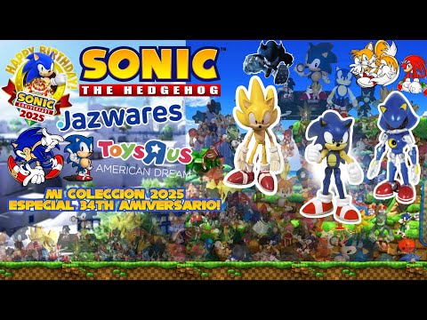 ESPECIAL 34th ANIVERSARIO SONIC!! (1991 - 2025) MI COLECCIÓN DE FIGURAS DE SONIC DE JAZWARES | SJC