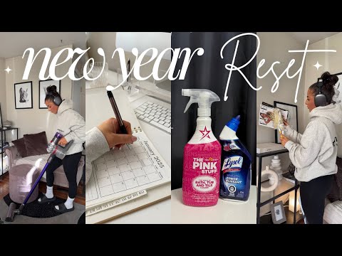 2025 RESET ROUTINE🫧🎧 home deep clean & organize, productivity, motivation, prep for a new week