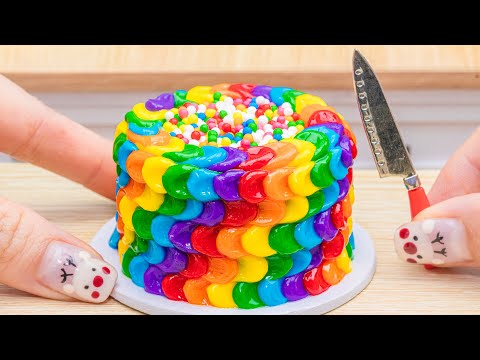 SO CUTE Sunny Rainbow Cake 🌈 1000+ Best of ASMR Miniature Baking by Lotus Cakes