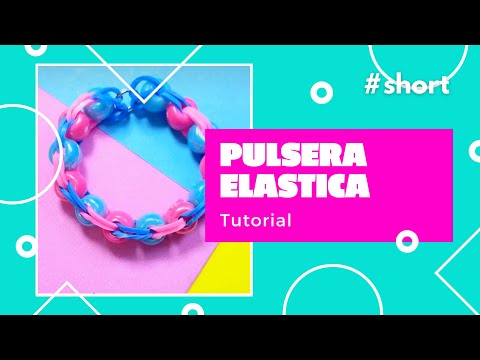 Tutorial de pulsera con ligas y cuentas muy facil ig: crush4nails