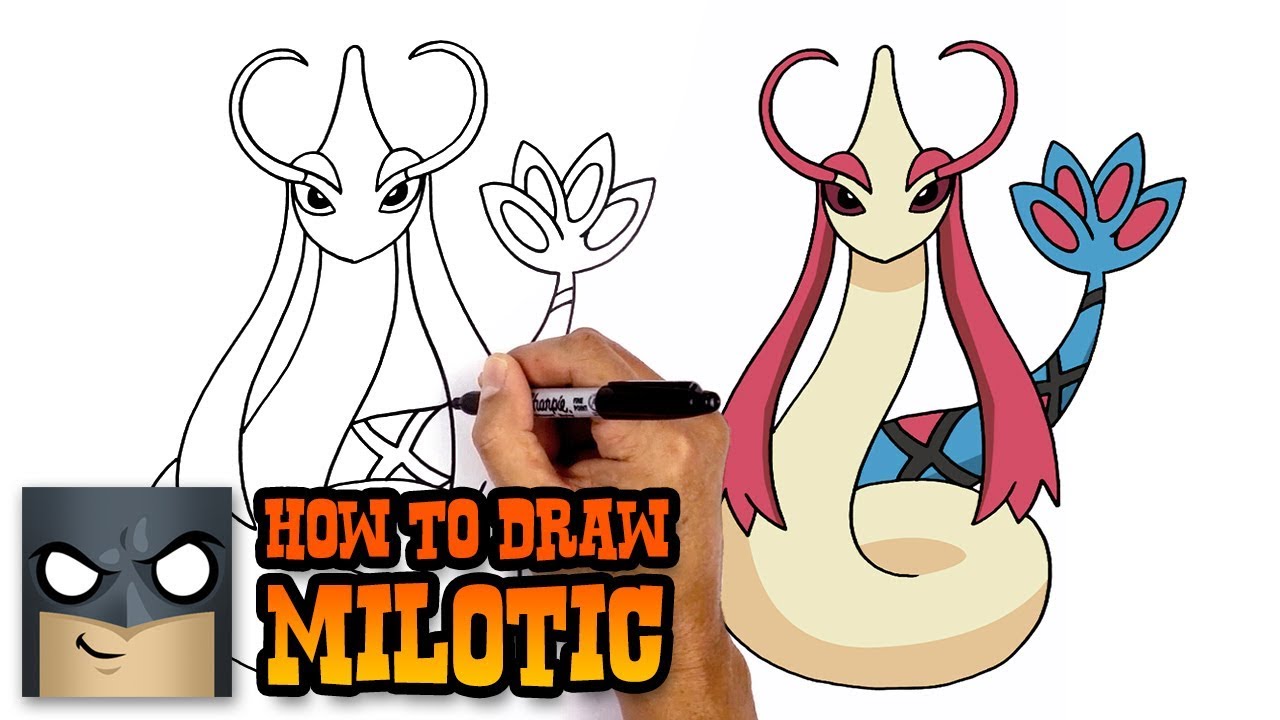 How to Draw Pokemon - Milotic - Step by Step