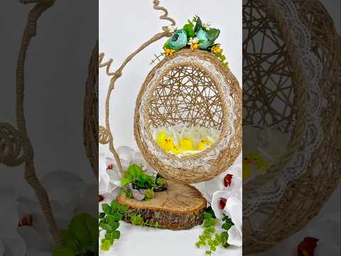 I learned this beautiful craft from my grandma.#handmade #twinecrafts #decor #diy #twine #ideacraft