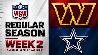 Madden NFL 27 / Franchise Year 1 / Week 2 Commanders vs Cowboys 