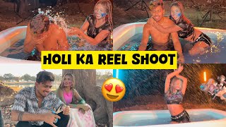 Holi Ke Reel Shoot Pe Hua Gadbad 😍 Happy Holi In Advance | Sona Dey | Mukul Gain