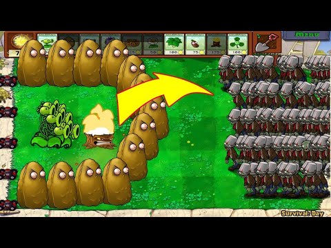 1 Threepeater vs 9999 Giga Gagantuar - Plants vs Zombies Hack