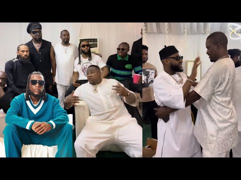 Cubana Chief priest Use Davido to Shame Burna boy at Zenco mom burial