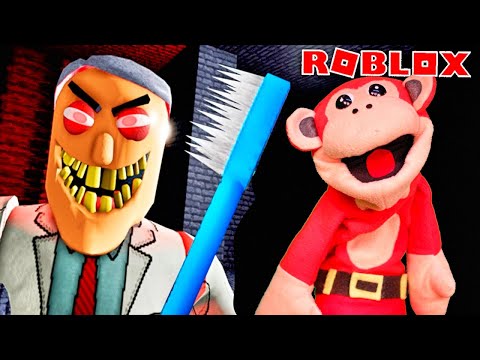 El Mono Juega: ESCAPE DE BOB EL DENTISTA LOCO -  EL MONO SILABO - GAMEPLAY #roblox #monosilabo
