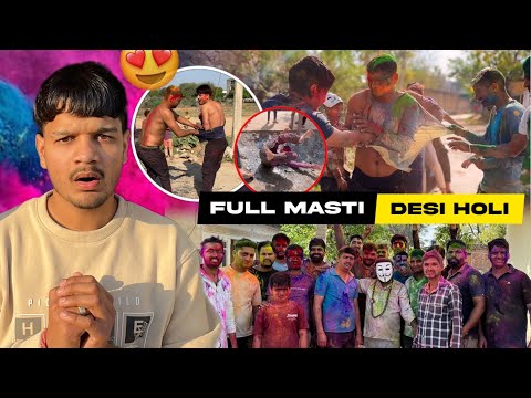 Holi Pe Khatarnak Fight Ho Gayi 😱| HOLI VLOG 2025 😍 || #holi #ajaygora
