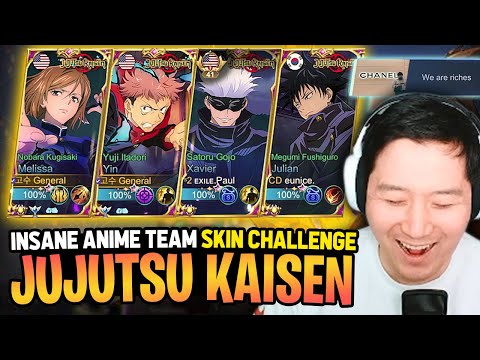Wow! Jujutsu Kaisen MCL Team Skin Challenge! | Mobile Legends