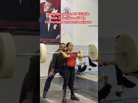Elanur Şimşek’ten 29 Ekim’de Altın Zafer Silkme 33 Kg Cumhuriyet Bayramı Şampiyonu