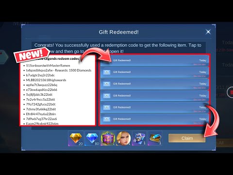 NEW 9 REDEEM CODES 2021 Mobile Legends . Redemption Code ML 