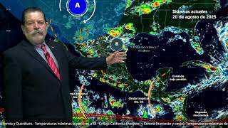 20 de agosto de 2025 Pronóstico del Tiempo 18h