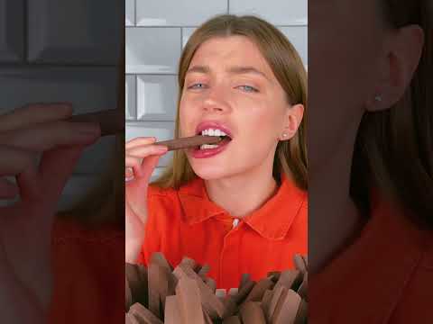 الأطعمة الحقيقية مقابل أطعمة الشوكولاتة الهلامية التحدي 🍟 #shorts