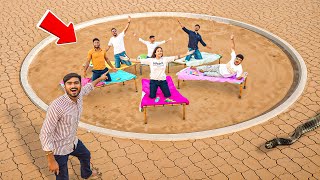 Last To Leave The Circle ⭕️ And Win - ₹50000 - लड़की को ऑयल से नहला दिया?