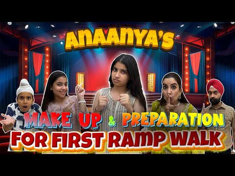 Anaanya's Make Up & Preparations - First Fashion Show In School | RS 1313 VLOGS | Ramneek Singh 1313