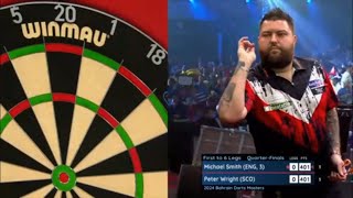 Michael Smith vs Peter Wright | Bahrein Darts Masters 2024 | Quarter-Finals