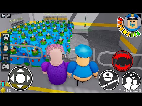 Playing as Tiny Barry & Grumpy Gran vs Army of Zombies! Secret Mode in Barry's Prison Run Roblox