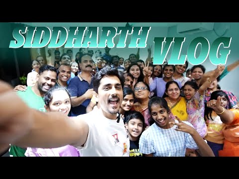 Hero Siddharth Vlog | Celebrating 3BHK With Families |Chaitra Achar | Meetha Raghunath |Telugu Tonic