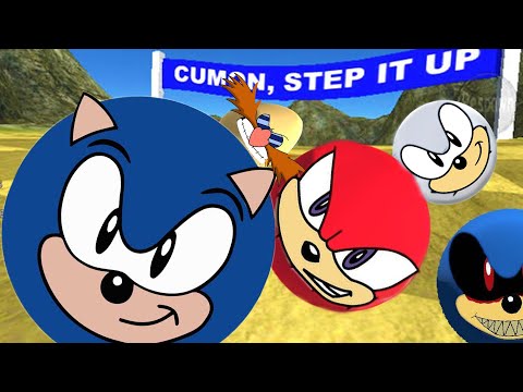 We played the NEW SONIC 3 Marble Race Game on ROBLOX