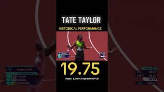 TATE TAYLOR IS THE TRUTH 19.75 200m PB #trackandfield #tatetaylor