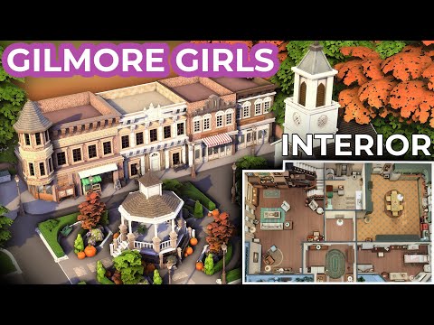 The Sims 4: Stars Hollow From Gilmore Girls – Interior (No CC Speed Build) | Part 2