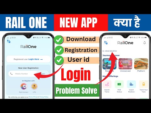 rail one app registration kaise kare | rail one app login kaise kare | rail one app use kaise kare