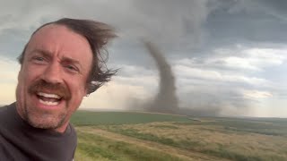 INSANE #TORNADO AND WILDFIRE intercept spawned by the same supercell!