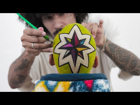 Absolutamente Incrivel 😱 fazendo corte de cabelo verde com desenho de rosa dos ventos