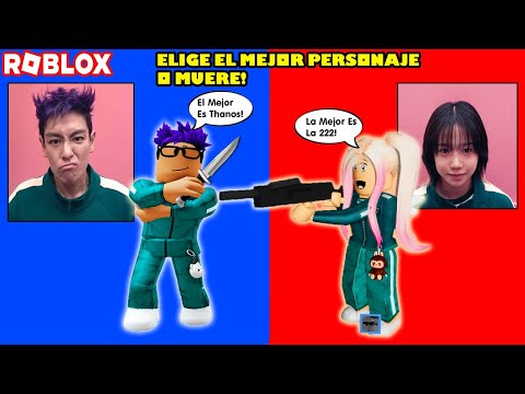 Elige El Mejor Personaje Del Juego Del Calamar O Muere! Y Saluditos 😎😮🔪🔪