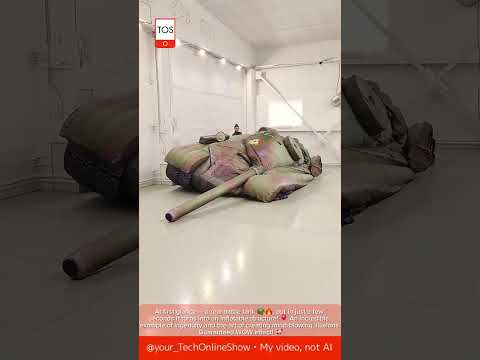 INFLATABLE TANK 🎖 secret revealed | #shorts #crafts #skills