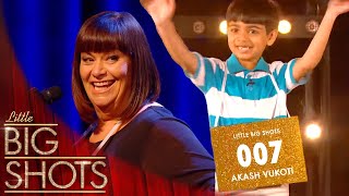 Unbelievable Brainpower: Akash Dominates Dawn French At The Spelling Bee! | Little Big Shots