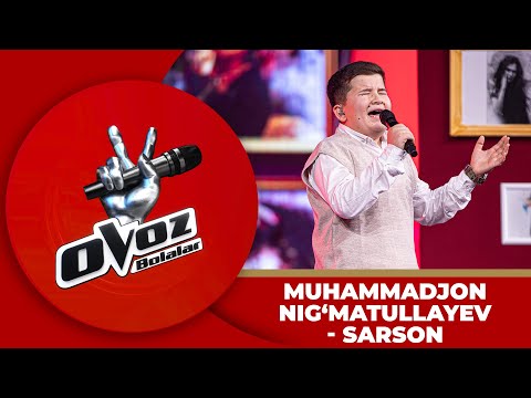 Ovoz Bolalar - MUHAMMADJON | SARSON - OZODBEK NAZARBEKOV (BOTIR QODIROV) @TheVoiceofUzbekistan