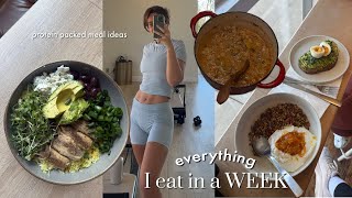 what I eat in a WEEK - to get FIT and feel confident this summer (night protein, easy, & delicious)