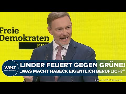 BUNDESTAGSWAHL: Lindner teilt heftig gegen Grüne aus! Showdown auf dem Parteitag der FDP in Potsdam