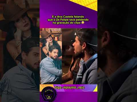 Ana Castela e Zé Felipe gravando clipe juntos e fazendo graça #sertanejo #memes #zefelipe #clipe